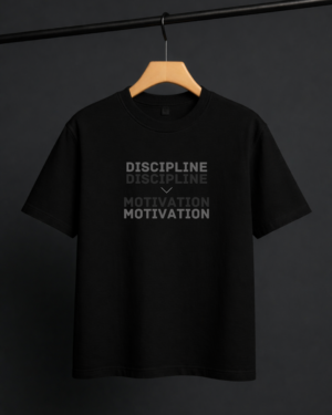 Discipline Over Motivation - Unisex Oversized Tee