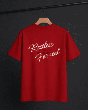 RESTLESS FOR REAL - MEN'S OVERSIZED TEE
