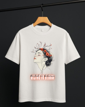 Rooted in Silence, Rising in Bloom - Women Oversized Tee