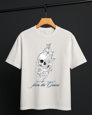 Beauty Grows from the Graves - Unisex Oversized Tee
