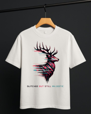 Glitched but Majestic - Unisex Oversized Tee