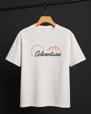 FUEL YOUR SOUL WITH ADVENTURE - UNISEX OVERSIZED TEE