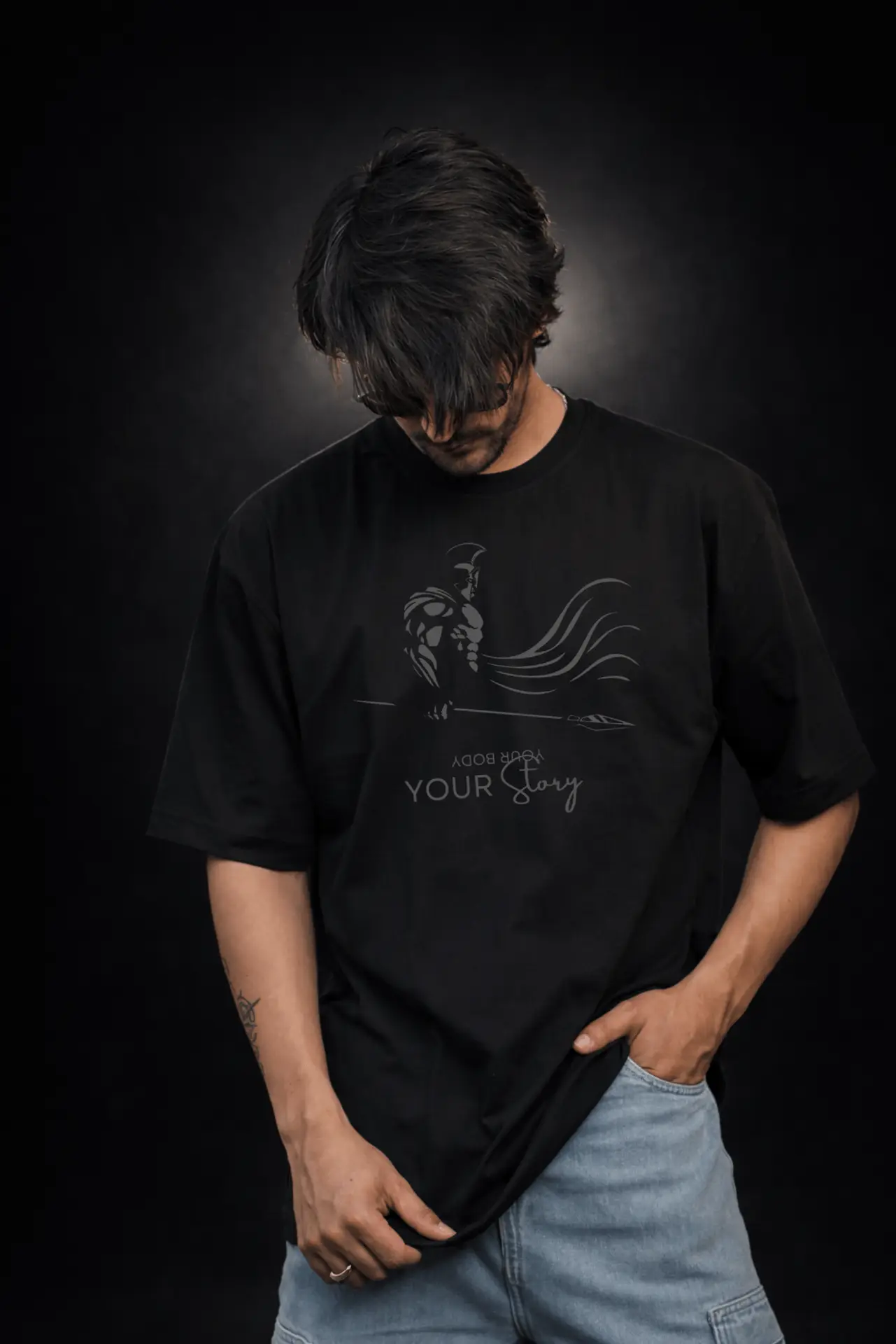 Your Body, Your Story - Unisex Oversized Tee - Image 3