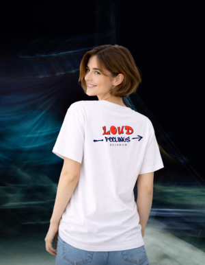 Quiet Love, Loud Feelings – Unisex Oversized T-Shirt