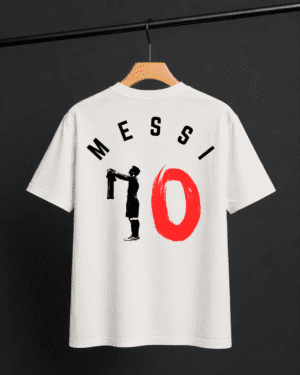 Messi 10 (White) - Unisex Oversized Tshirt