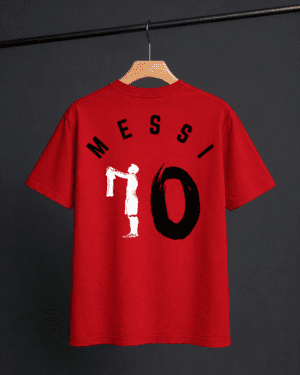 Messi 10 (Red) - Unisex Oversized Tshirt