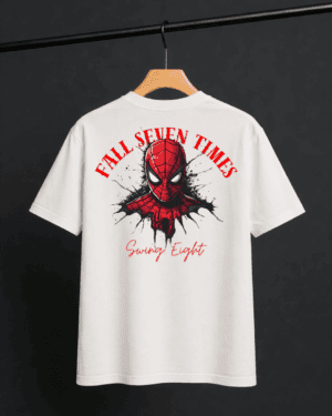 Fall 7 times, Swing 8 (White) - Unisex Oversized Tshirt