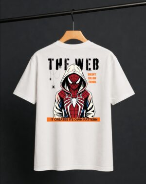 The Web (White) - Unisex Oversized Tshirt