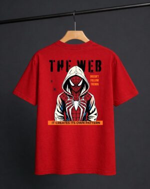 The Web (Red) - Unisex Oversized Tshirt